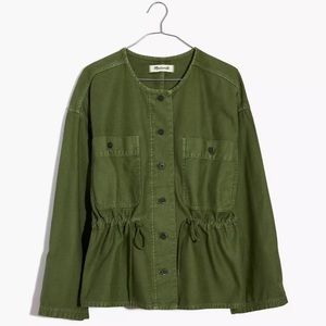 Madewell Claremont Green Drawstring Jacket SZ S
